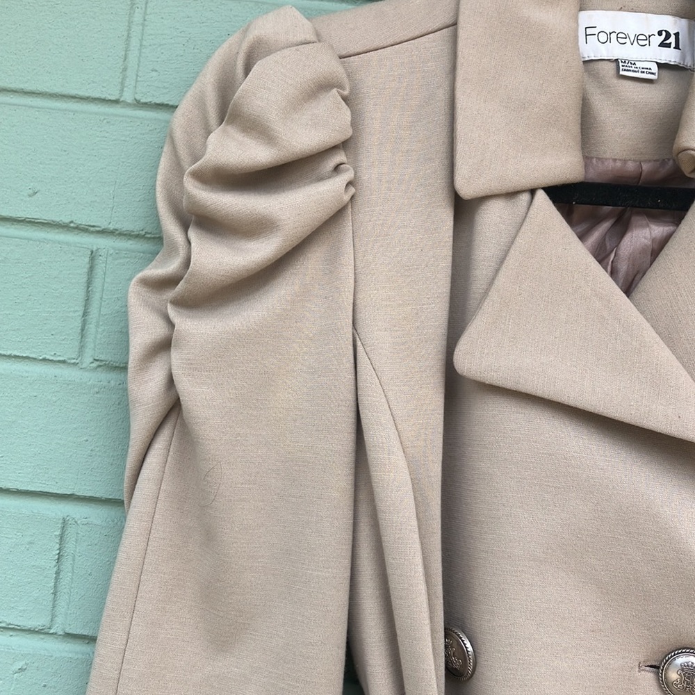 Forever 21 military style jacket woman’s size medium - Picture 3 of 13